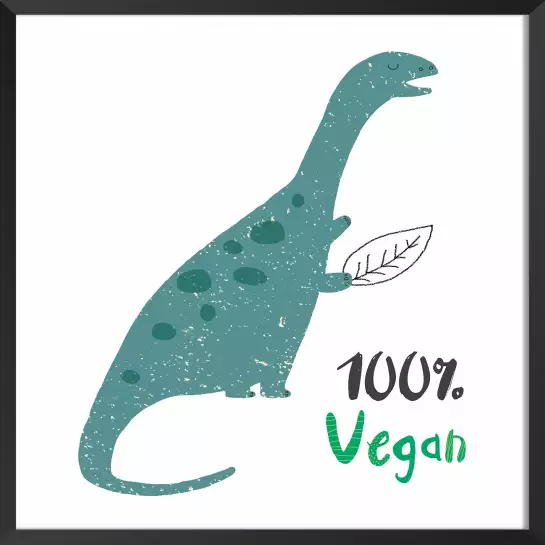 100% vegan - affiche enfant
