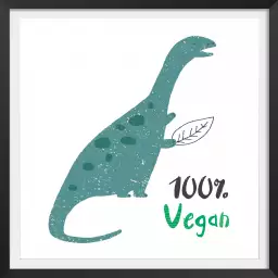 100% vegan - affiche enfant