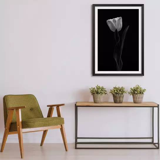 Femme tulipe - affiche fleurs
