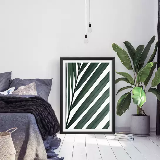 Feuille graphique - affiche feuille de palmier