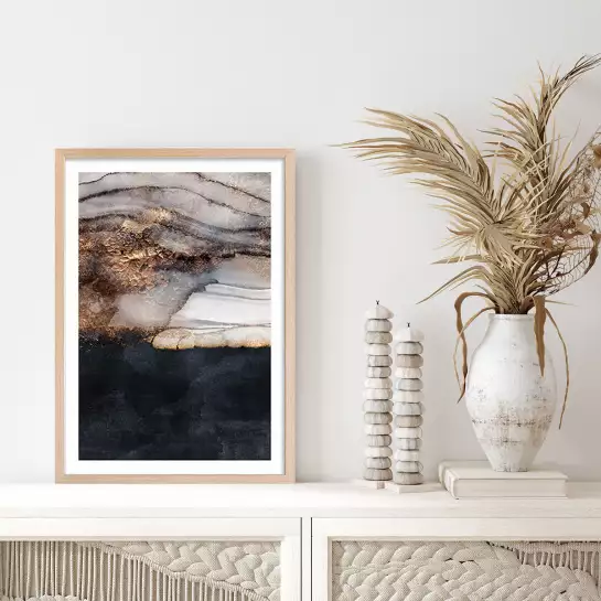 Rivière de nuages - tableau abstrait