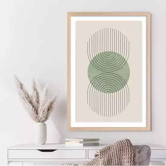 Perfect Point Green - affiche organique