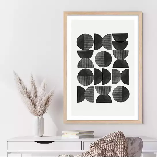 Mid century - tableau abstrait