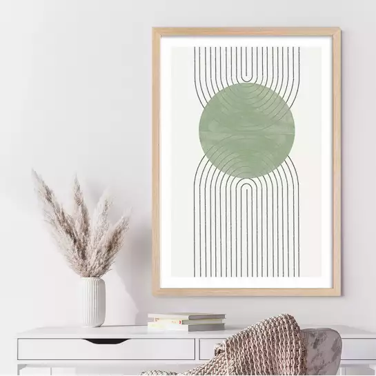 Green Moon numero 2 - affiche organique