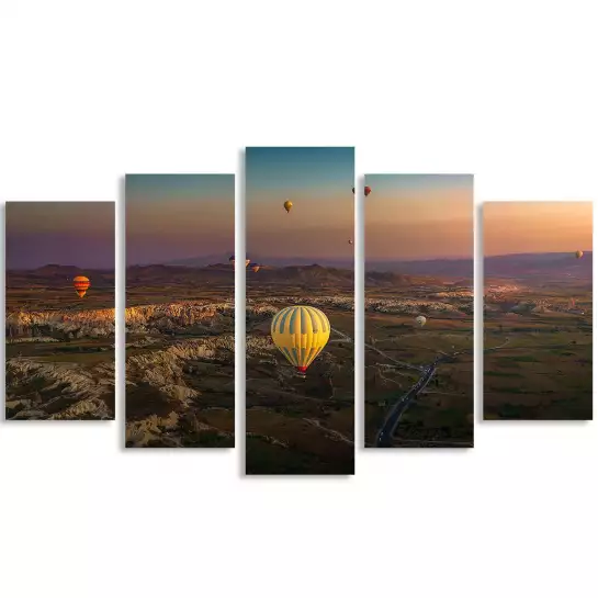 Lever de soleil sur la Cappadoce - affiche paysage