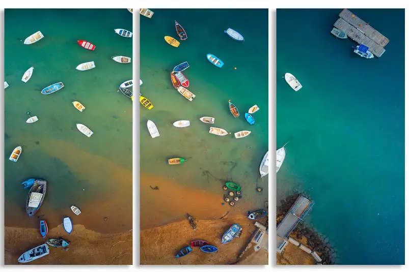 Port de Chiclana - affiche mer