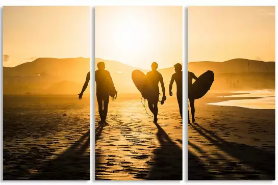 Surf Trio - affiche de surf