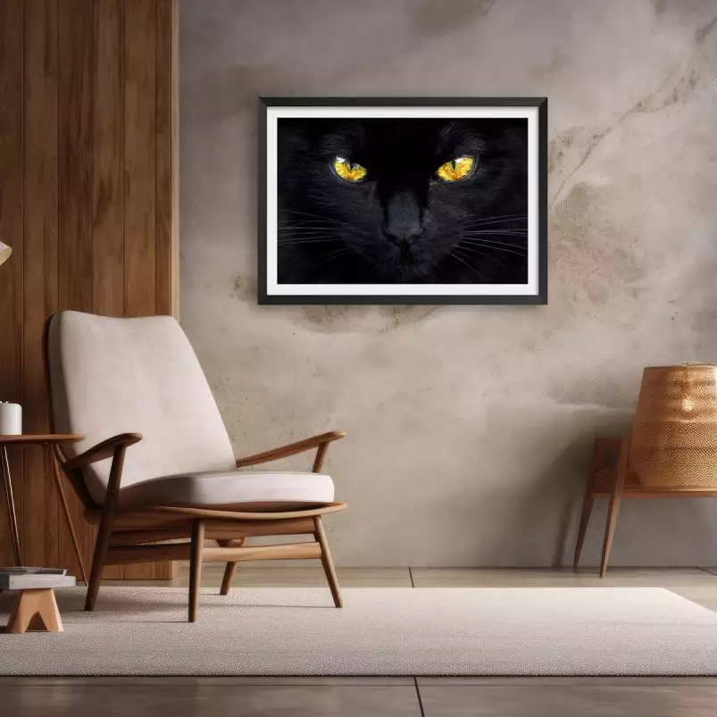 Hypnotiseur - affiche chat moderne