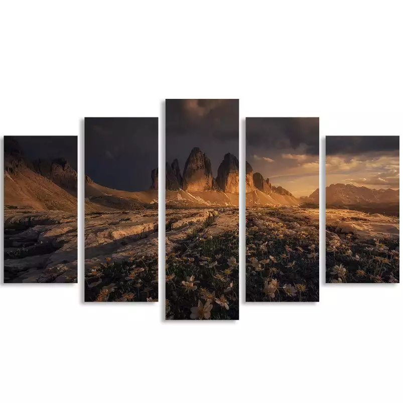 Cime des Dolomites - affiche montagne