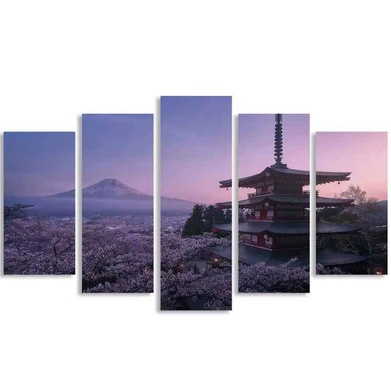 Mont Fuji Sakura - affiche monde