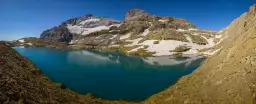 Photo Lac glacé du Mont perdu - paysage montagne