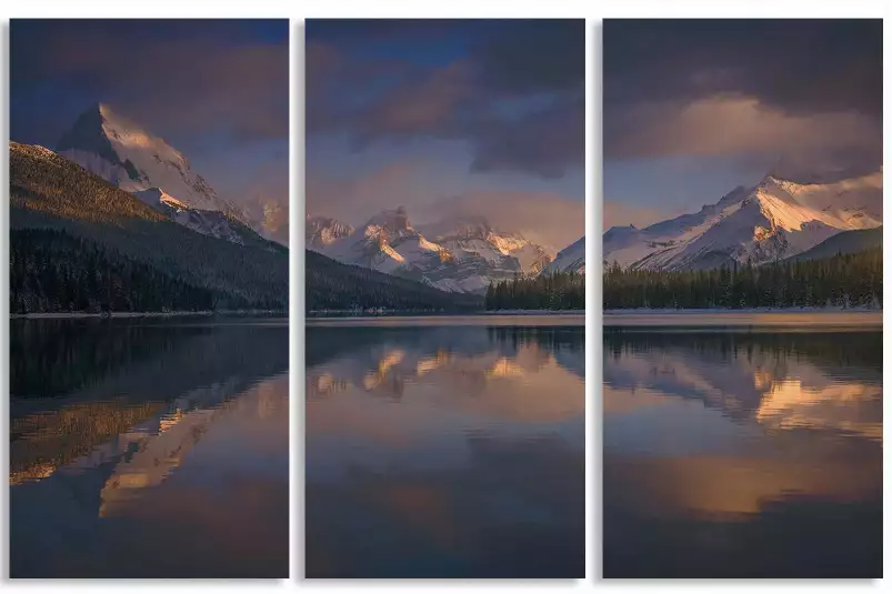 Lac Maligne au Canada - paysage nature