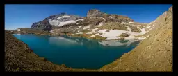 Photo Lac glacé du Mont perdu - paysage montagne