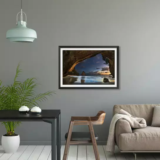 Grotte marine - affiche mer