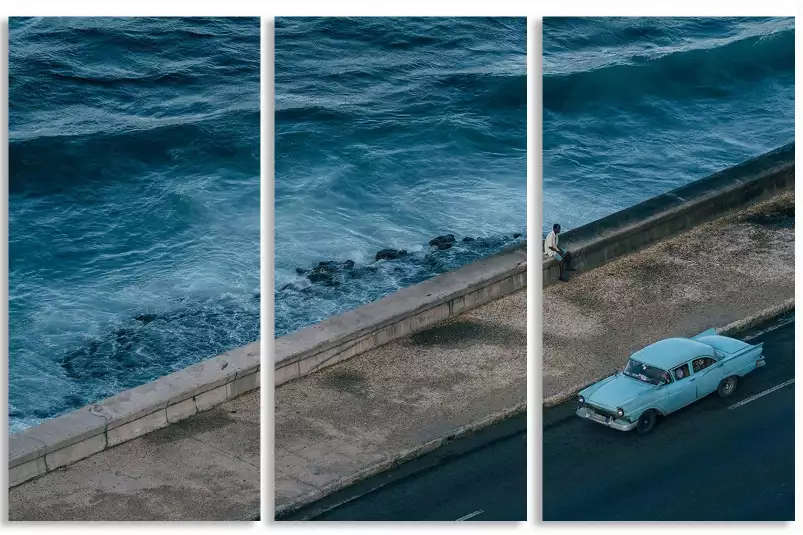 Plage du Malecon - affiche mer