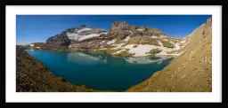 Photo Lac glacé du Mont perdu - paysage montagne