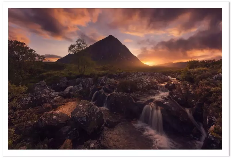 Etive Mor - affiche nature