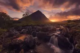 Etive Mor - affiche nature