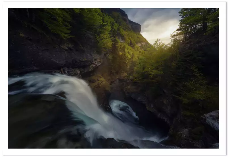 Canyoning - affiche paysage