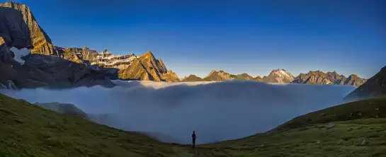 Pnorama le mont perdu Pyrénées - tableau montagne