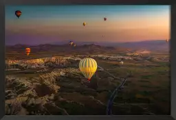 Lever de soleil sur la Cappadoce - affiche paysage