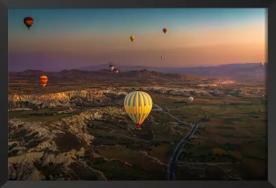 Lever de soleil sur la Cappadoce - affiche paysage