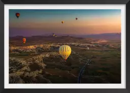 Lever de soleil sur la Cappadoce - affiche paysage