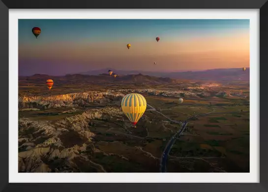 Lever de soleil sur la Cappadoce - affiche paysage