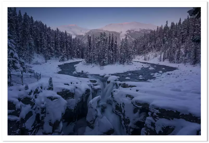 Sunwapta - paysage hiver