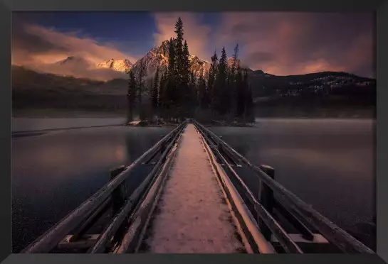 Lac au Canada - paysage hiver