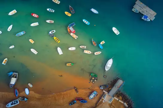 Port de Chiclana - affiche mer