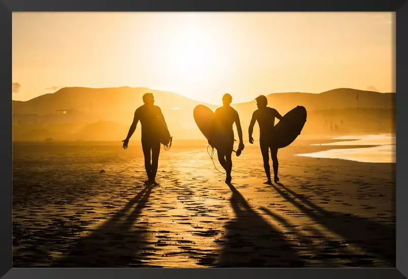 Surf Trio - affiche de surf