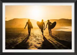 Surf Trio - affiche de surf