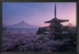 Mont Fuji Sakura - affiche monde