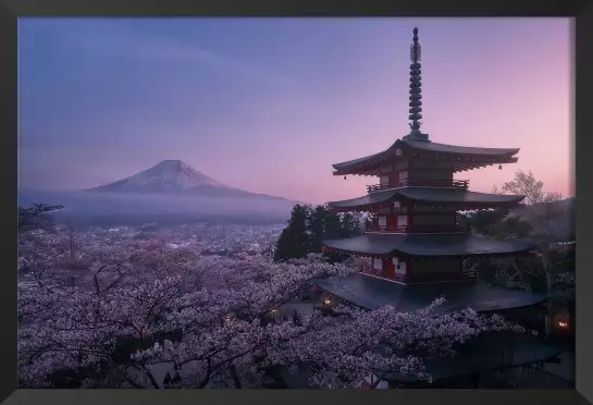 Mont Fuji Sakura - affiche monde