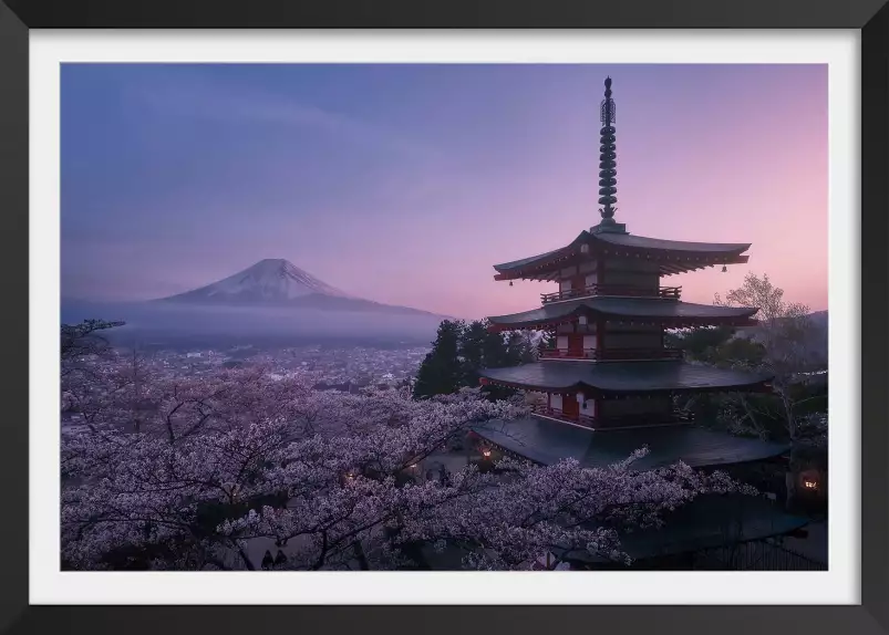 Mont Fuji Sakura - affiche monde