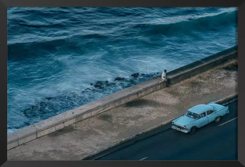 Plage du Malecon - affiche mer