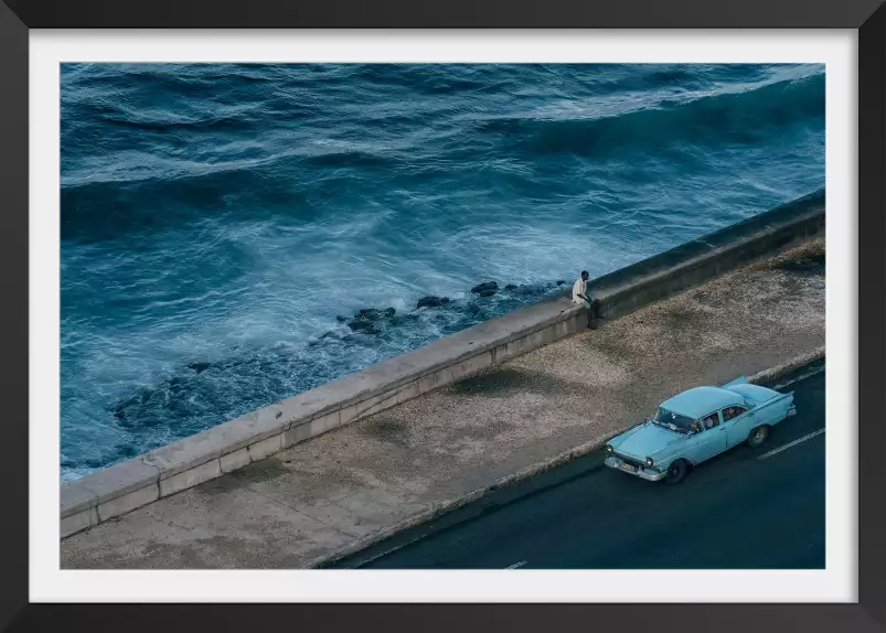 Plage du Malecon - affiche mer