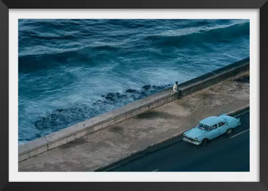 Plage du Malecon - affiche mer