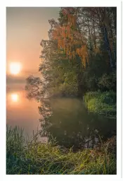 Brouillard tombant - paysage campagne