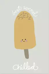 Chilled Ice Cream - affiche cuisine humour