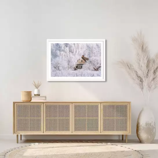 Conte d'hiver - affiche montagne