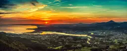 Panorama sur Hondarribia - tableau mer