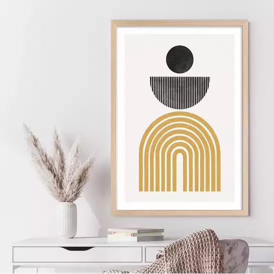 Midcentury Composition - affiche geometrique