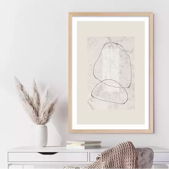 Legereté - affiche geometrique