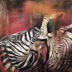 Zebre ethnique - portrait animaux