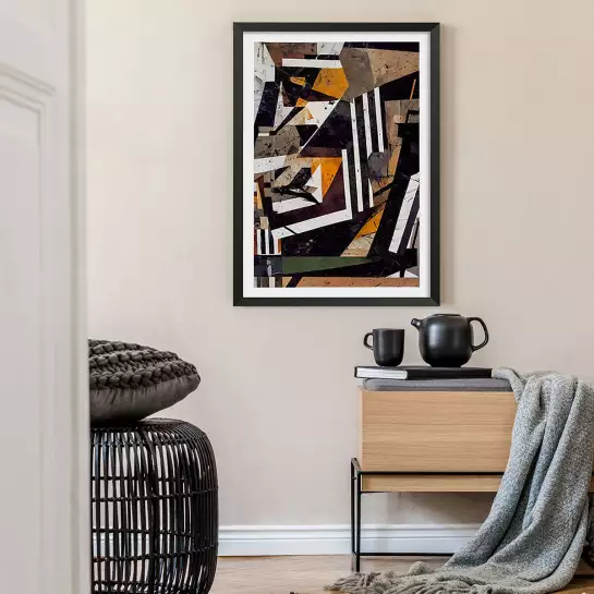 Collage - art geometrique