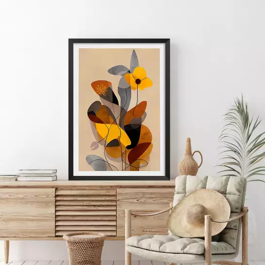 Dans mon jardin - affiche de fleurs