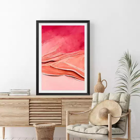 Epaisseur rose - art poster