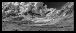 Glaciale moraine - tableau montagne alpes